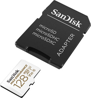 SanDisk Max Endurance Micro SD Kaart - 128GB