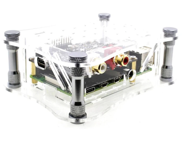 ALLO Behuizing Acryl voor ALLO BOSS met Raspberry Pi 4 - Transparant