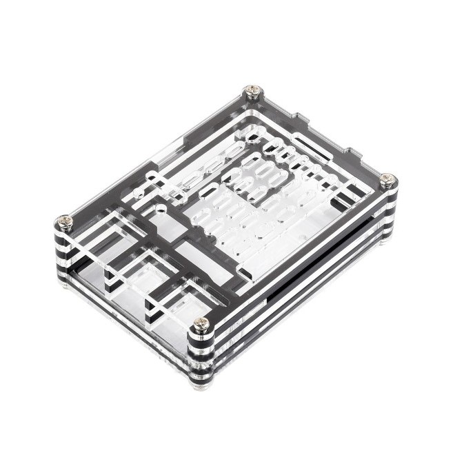 Raspberry PI 5B Laagjes Behuizing - Transparant