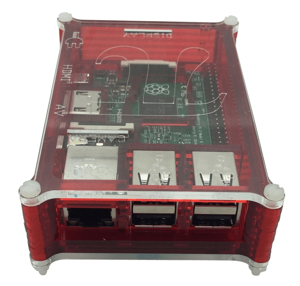 SOS Behuizing Bloedrood voor Raspberry PI 3B(+)