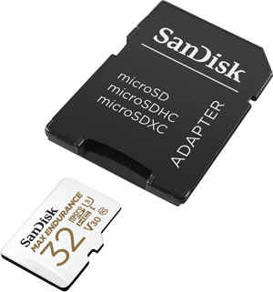 SanDisk Max Endurance Micro SD Kaart - 32GB