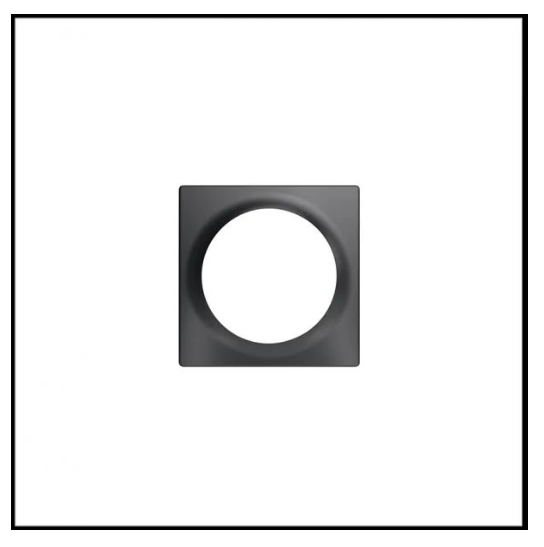 FIBARO Walli Single Cover Plate - Antraciet