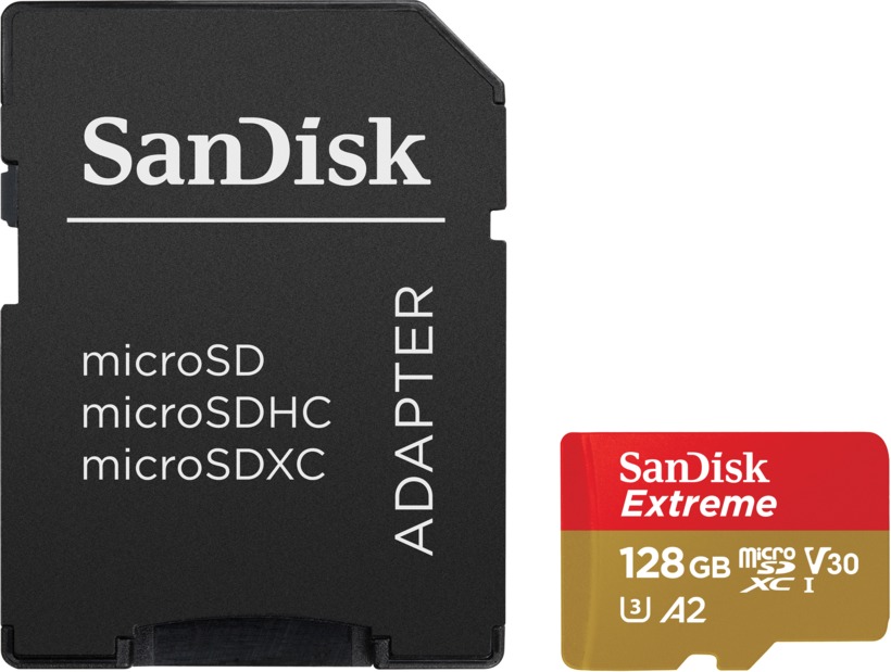 Sandisk Extreme 128GB Micro SDXC 160MB/s U3 V30 (     ✅ Op voorraad )