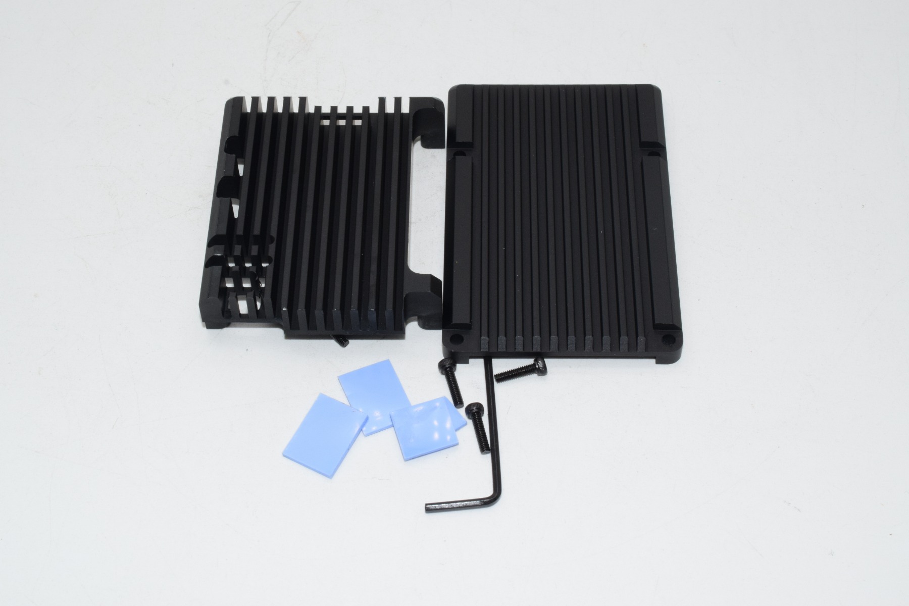 Raspberry PI 5B Aluminium Koeling Passieve Heatsink - Zwart (❌Kan nageleverd worden)