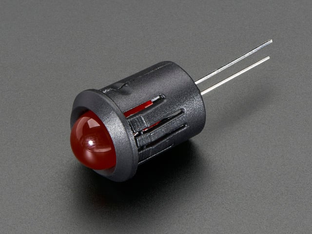 Adafruit: 10mm Plastic Bevel LED Holder - Pack of 5