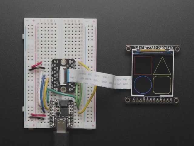Adafruit: Adafruit 1.54" 240x240 Wide Angle TFT LCD Display with MicroSD