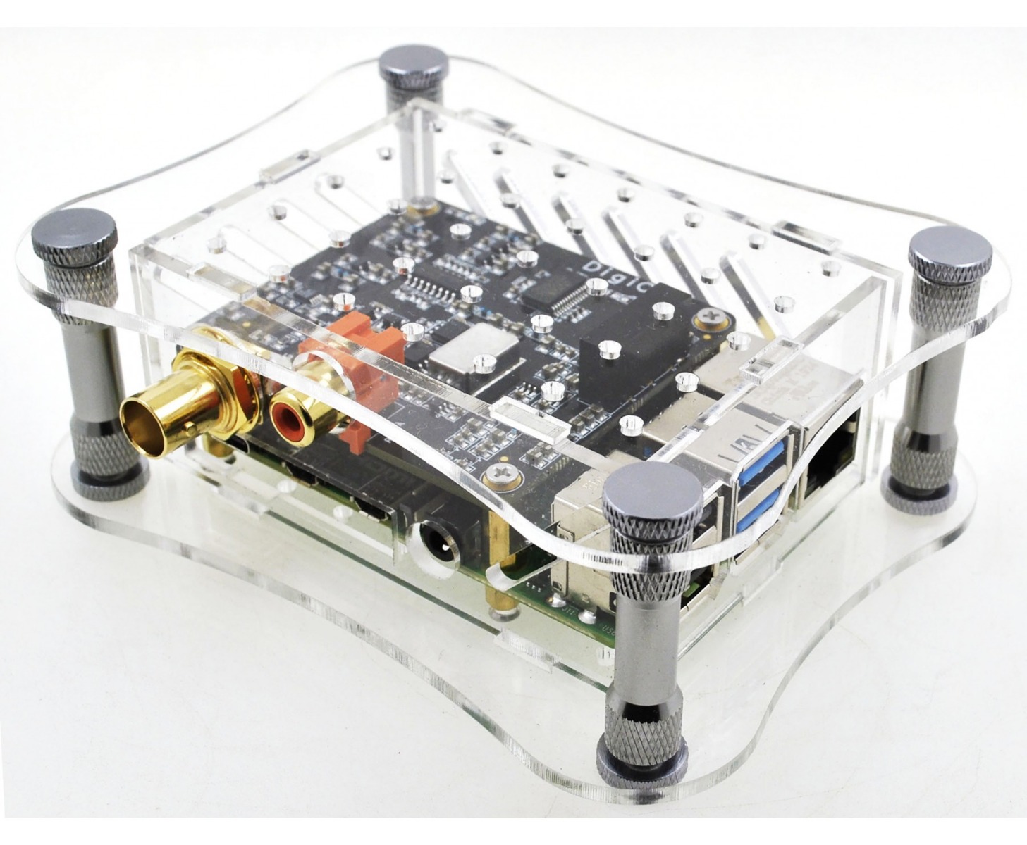 ALLO Behuizing voor ALLO DigiOne met Raspberry Pi 4 - Transparant