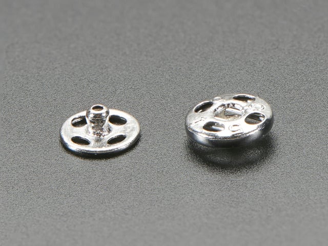 Sewable Snaps - 5mm Diameter - Card of 24
