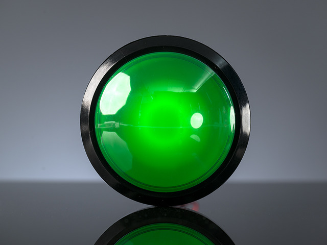 Massive Arcade Button with LED - 100mm Green