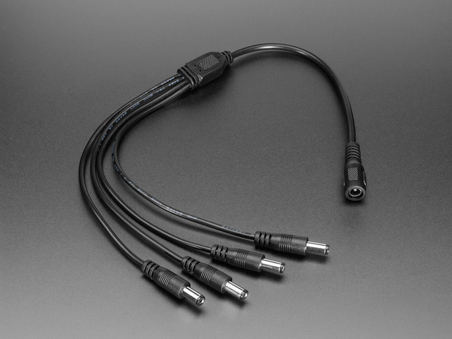 4-Way 2.1mm DC Barrel Jack Splitter