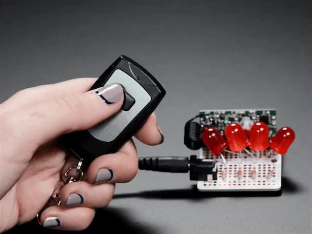 Keyfob Single Button RF Remote Control - 315MHz