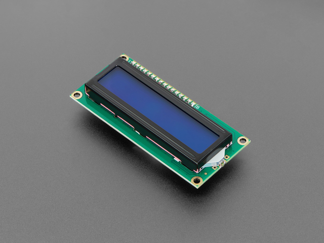 Assembled Standard LCD 16x2 + extras - White on Blue