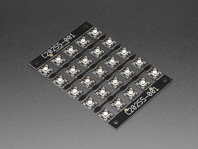 Breadboard-friendly RGB Smart NeoPixel - Sheet of 25