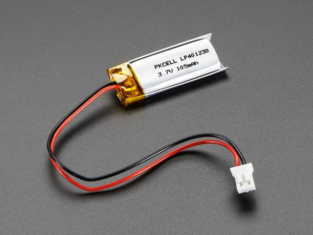 Lithium Ion Polymer Battery - 3.7v 100mAh