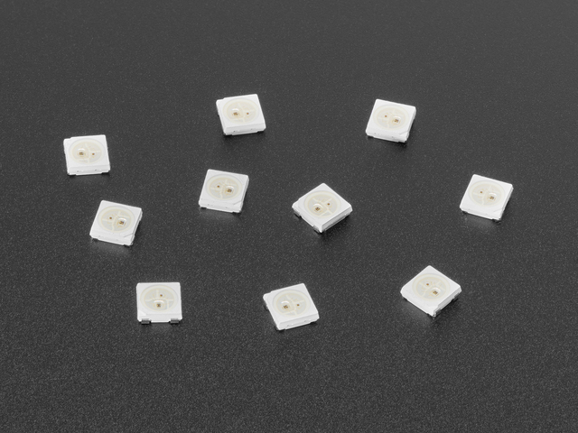 NeoPixel 5050 RGB LED with Integrated Driver Chip - 10 Pack