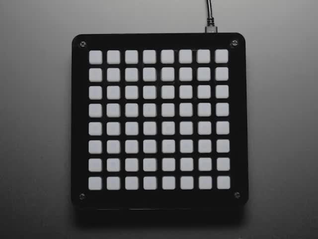 Adafruit 8x8 NeoTrellis Feather M4 Kit Pack