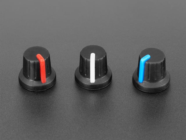 Potentiometer Knob - Soft Touch T18 - Red