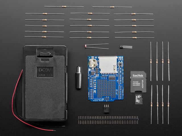 Light and temperature data-logger pack
