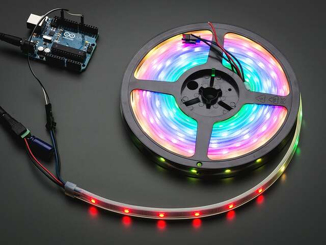 Adafruit NeoPixel Digital RGB LED Strip - White 30 LED 4m