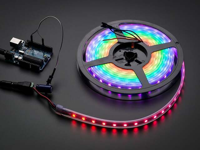 Adafruit NeoPixel Digital RGB LED Strip - White 60 LED 1m