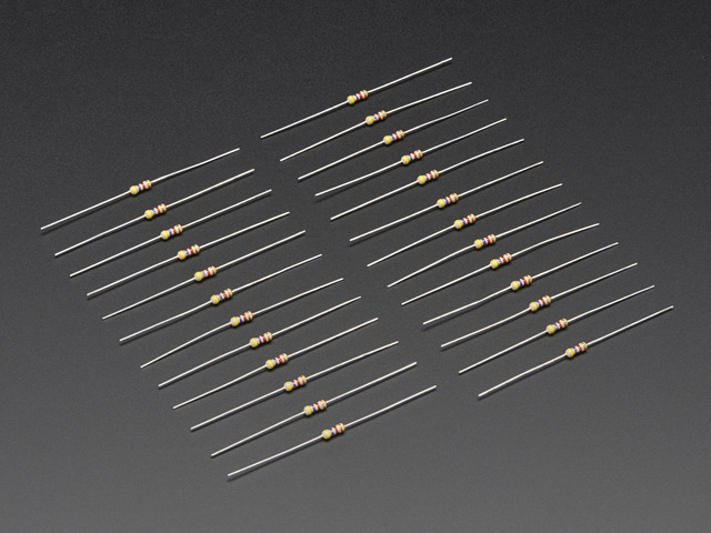 Through-Hole Resistors - 4.7K ohm 5% 1/4W - Pack of 25