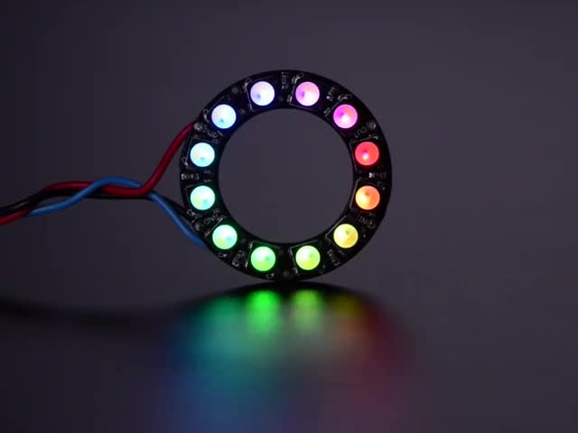 NeoPixel Ring - 12 x 5050 RGBW LEDs w/ Integrated Drivers