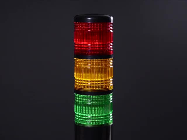 Tower Light - Red Yellow Green Alert Light with Buzzer - 12VDC