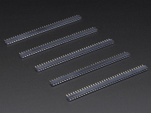 36-pin 0.1" Short Female Header - Pack of 5