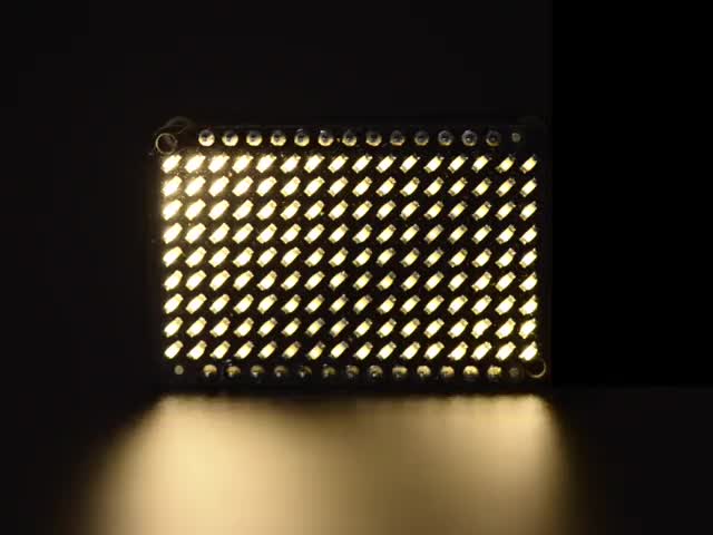 LED Charlieplexed Matrix - 9x16 LEDs - Warm White