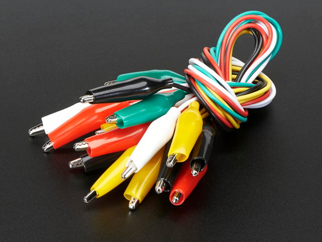 Large Alligator Clip Test Lead (set of 10)
