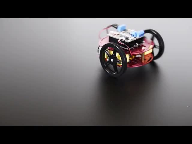 Mini Round Robot Chassis Kit - 2WD with DC Motors