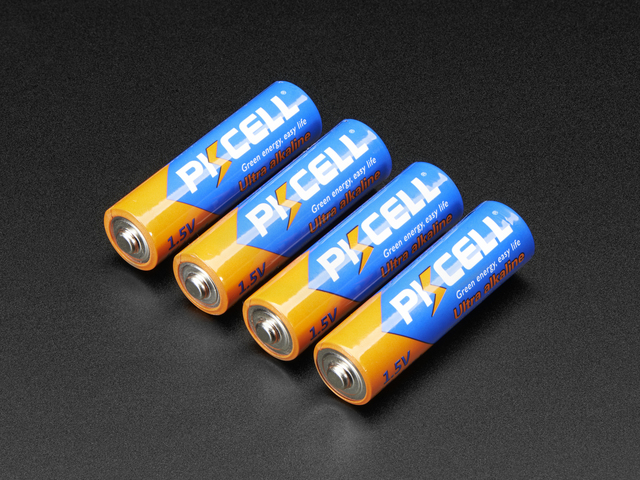 Alkaline AA batteries (LR6) - 4 pack