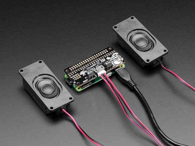 Stereo Bonnet Pack for Raspberry Pi Zero W - Includes Pi Zero W