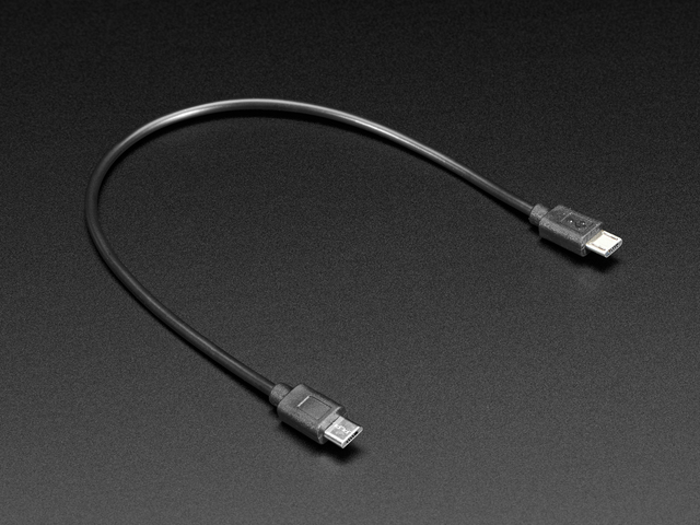 Micro USB to Micro USB OTG Cable - 10-12" / 25-30cm long