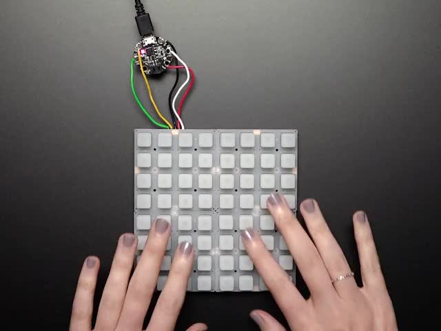 Adafruit NeoTrellis RGB Driver PCB for 4x4 Keypad