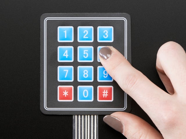 Membrane 3x4 Matrix Keypad + extras