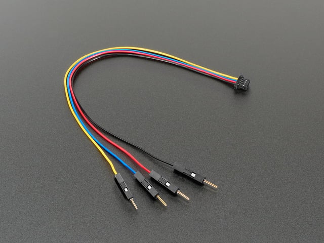 STEMMA QT / Qwiic JST SH 4-pin to Premium Male Headers Cable