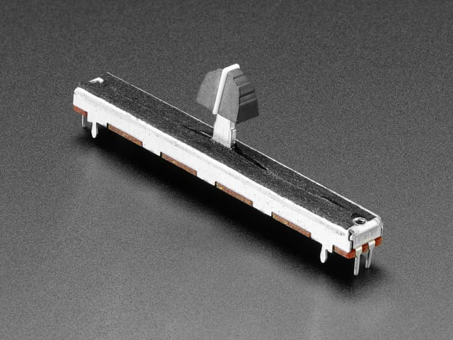 Slide Potentiometer with Knob - 75mm Long - 10KΩ