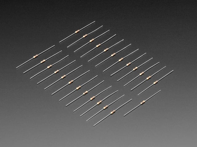 Through-Hole Resistors - 1.0K ohm 5% 1/4W - Pack of 25