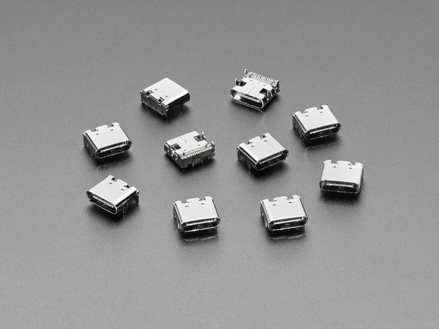 USB Type C SMT / THM Jack Connector - Pack of 10
