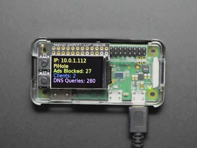 Mini Color PiTFT Ad Blocking Pi-Hole Kit