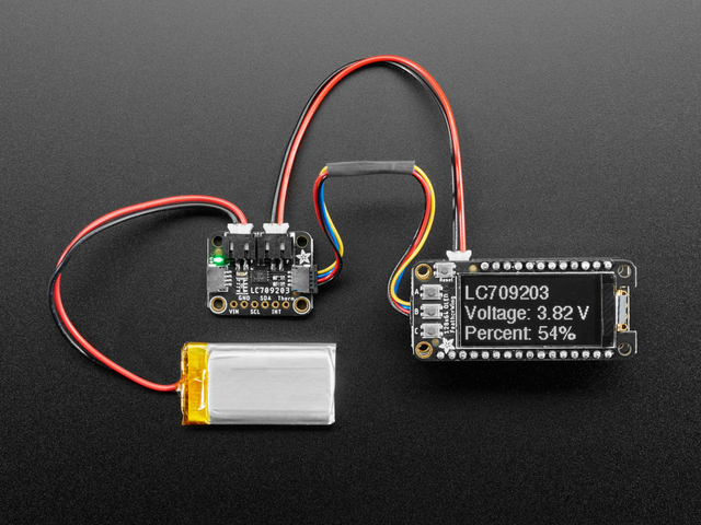 Adafruit LC709203F LiPoly / LiIon Fuel Gauge and Battery Monitor
