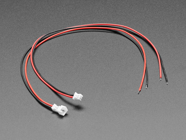 1.25mm Pitch 2-pin Cable Matching Pair - 40cm long