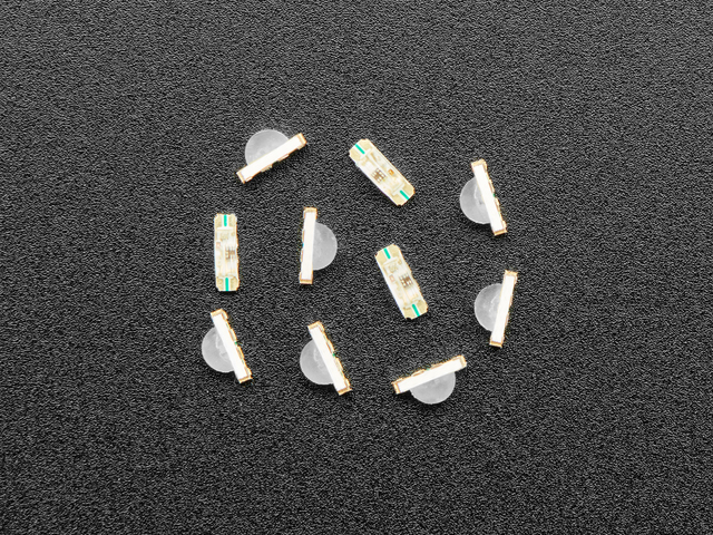 NeoPixel Addressable RGB LEDs - Slim Round 3.2mm x 1.0mm 10 pack