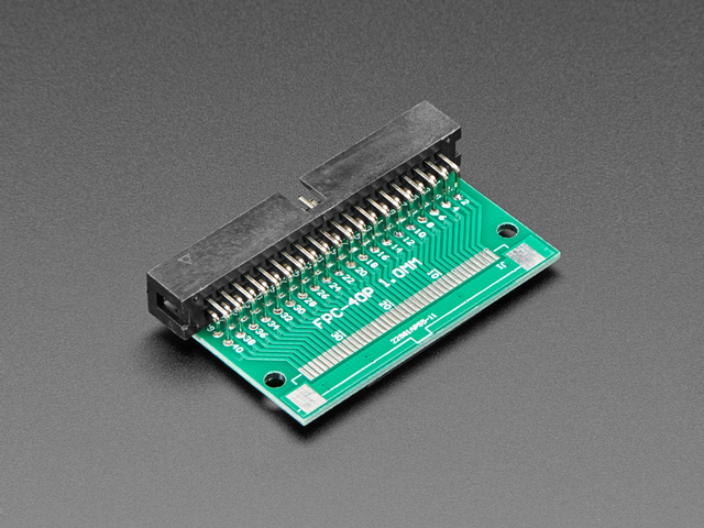 40-pin FPC to Right Angle 2x20 IDC Male Plug Header Adapter