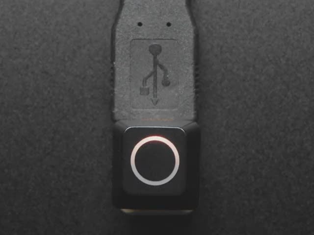 Etched Glow-Through Keycap - Zener ESP Circle Design
