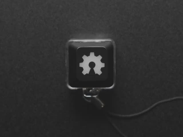 Light Up Key Switch Keychain - Green LED