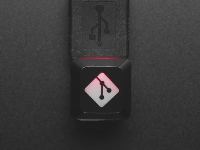 Etched Glow-Through Keycap with GIT Logo