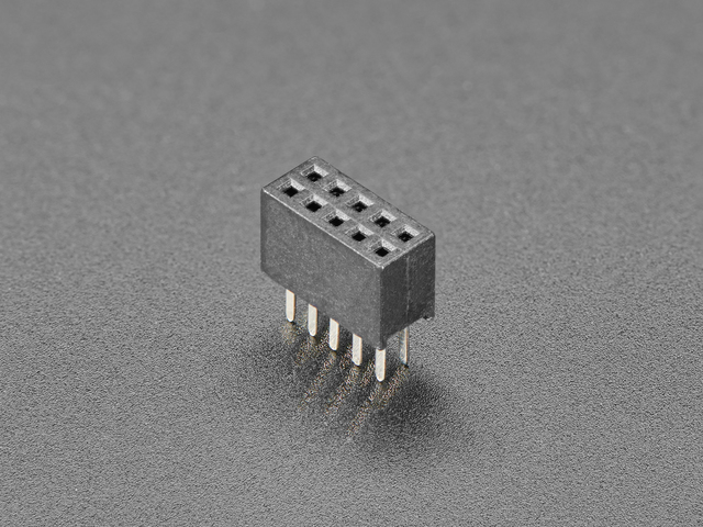 0.05" Pitch Thru-Hole Female Socket Header 2x5 10-pin