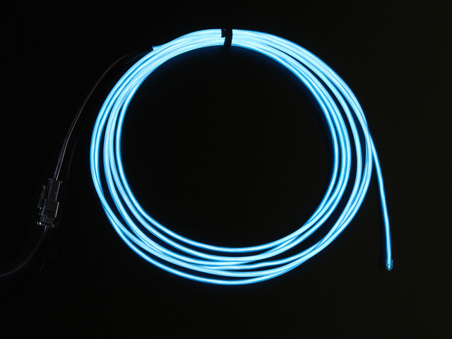 EL wire starter pack - White 2.5 meter (8.2 ft)